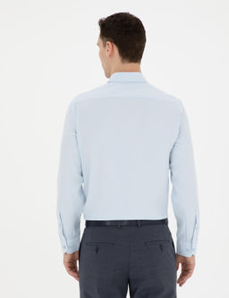 Рубашка Pierre Cardin Oxford Slim Fit светло-голубая
