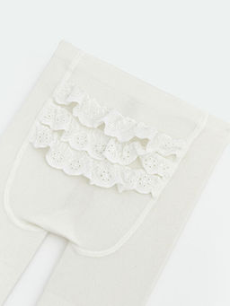 Desenli K?z ?ocuk K?lotlu ?orap 2li