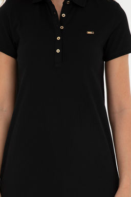 Женское черное трикотажное платье Неожиданная скидка в корзине - U.s. polo assn фото 6