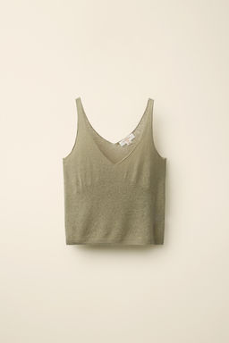 TOP PUNTO TIRANTES CREATED BY CARAMEL LONDON X ZARA / Khaki