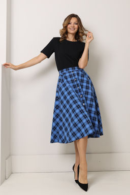 Юбка-трапеция на пуговицах