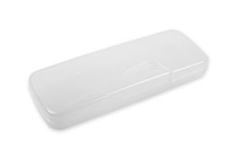 Лео Учись Пенал пластиковый прозрачный PENAL-01 20.5 х 7.5 х 3 см