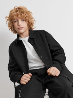 ACOOLA / Сорочка верхняя детская для мальчиков Ovidiy черный фото 6