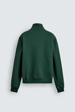 SUDADERA REGULAR FIT CUELLO CREMALLERA / Verde - Zara фото 8