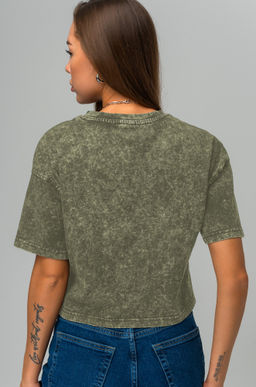 Женская укороченная футболка Happyfox