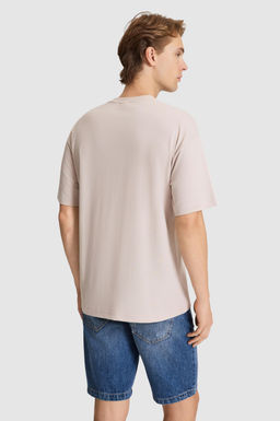 Erkek Ta_ Comfort Fit Bisiklet Yaka Ti__rt