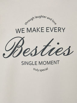 Свитшот для девочек бежевый