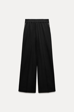 WIDE-LEG TROUSERS WITH SIDE STRIPES - Zara фото 4