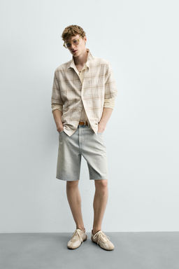 CAMISA REGULAR FIT CUADROS / Arena