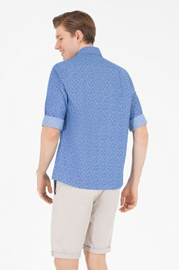 U. S. Polo Assn Мужская синяя рубашка с длинным рукавом - U.s. polo assn фото 5