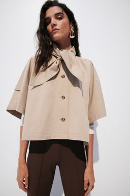 Capa estilo gabardina con fular - H&m фото 5