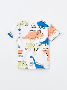 Bisiklet Yaka K?sa Kollu Bask?l? Erkek Bebek Ti??rt - Waikiki фото 3