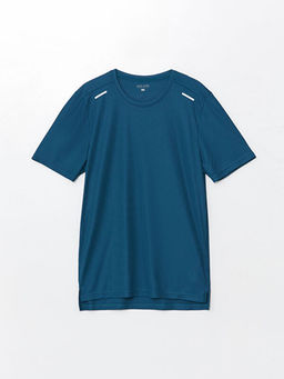 Bisiklet Yaka K?sa Kollu Erkek Spor Dokulu Ti??rt