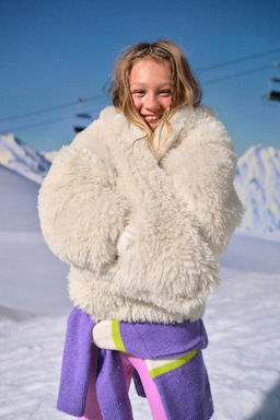 FAUX FUR SKI COLLECTION JACKET - Zara фото 12