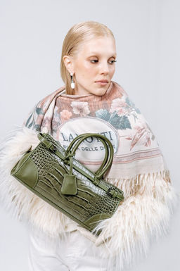 Сумка Lanotti CROCO LINE 8346/зеленый