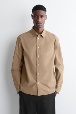 CAMISA DE POPEL?N DE ALGOD?N PIMA RELAXED FIT - H&m фото 6