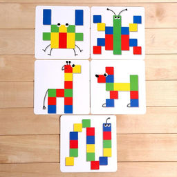 Развивающий набор Квадратная мозаика - Iq-zabiaka фото 3