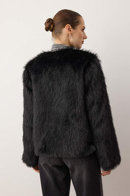 Siyah Oversize Kal?p Kurk Mont TWOAW25MO00133 - Trendyolmilla фото 17