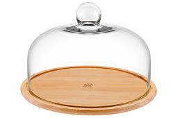 Блюдо сервировочное 29,2*29,2*19,5 см + стеклянная крышка - Elan gallery фото 9