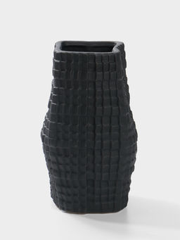 Ваза настольная керамика "Джорадо" 20х11 см, чёрный