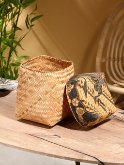 Корзинка плетёная «Масарта», 16×16×18 см