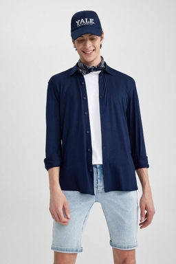 Рубашка стандартного кроя с длинным рукавом