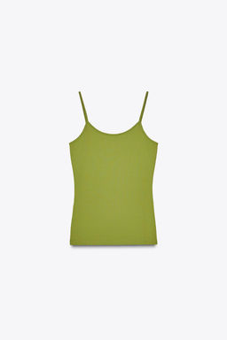 POLYAMIDE TOP WITH THIN STRAPS - Zara фото 49