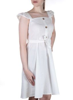 826 Платье хлопковое с поясом Fashion