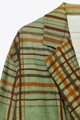 ZW COLLECTION FLOWY CHECK BLAZER - Zara фото 10