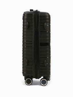 Чемодан на колёсах маленький 44 л (S), на молнии, кодовый замок, чёрный