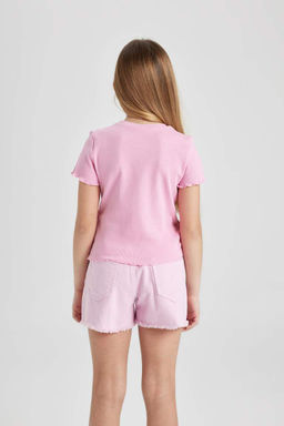 Футболка с коротким рукавом для девочек Барби - Defacto фото 6