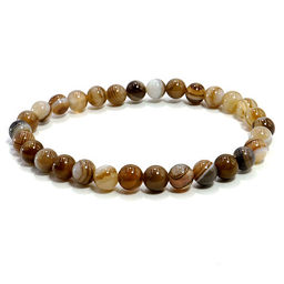 Браслет из камня Кофе агат карьерный рост и высокий заработок 6мм