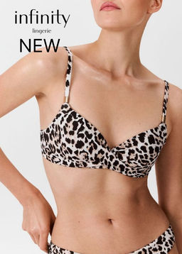 Infinity / Бюстгальтер купальный жен. V-shape Classic Nefeli леопардовый принт