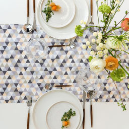 Дорожка Этель Треугольники 40х149 см, 80% хл, 20% пэ, сатин 110 г/м2  фото 3