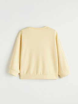 Bask?l? K?z ?ocuk Soft Touch Sweatshirt