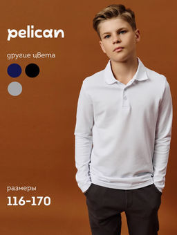 PELICAN, джемпер для мальчиков, Белый