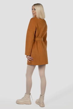 01-05422 Пальто женское демисезонное (пояс) - Империя пальто фото 6