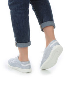 05-DF99-21P LT. BLUE Полуботинки женские спортивные (натуральная кожа) - Фабричный китай фото 3