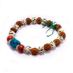 Браслет бирюза рудракша мощный оберег