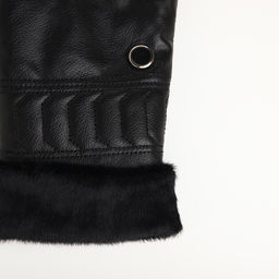 Перчатки мужские, безразмерные, с утеплителем, чёрная