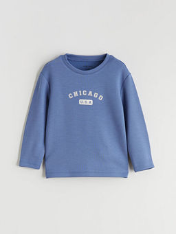 Bisiklet Yaka Erkek Bebek Sweatshirt ve E?ofman Alt 2li