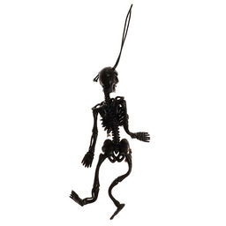 Цена за 10 шт. Подвеска «Скелет», чёрная