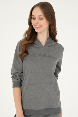 Женский свитшот антрацитового меланжа - U.s. polo assn фото 3