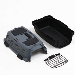 Переноска для животных с металлической дверью, 49 х 32 х 27, Серая - Simaland фото 10