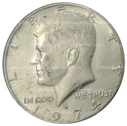 1/2 доллара (50 центов) 1974 года D США