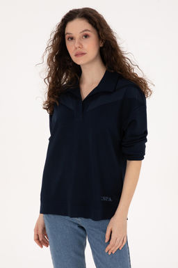 Kad_n Lacivert Sweatshirt