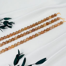 Бусины для укражений из Лунного камня (46 бусин) 39 см