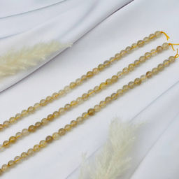 Бусины для украшений из Рутилового кварца "Волосатик"