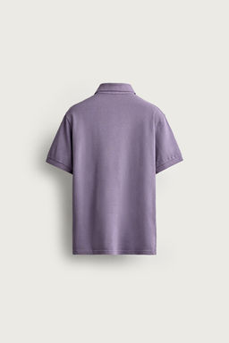 POLO PIQU? REGULAR FIT LAVADO / Violeta - Zara фото 8