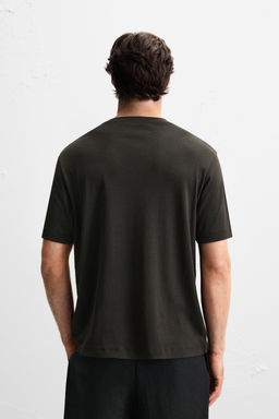 SUPIMA ® COTTON REGULAR FIT T-SHIRT - Zara фото 3
